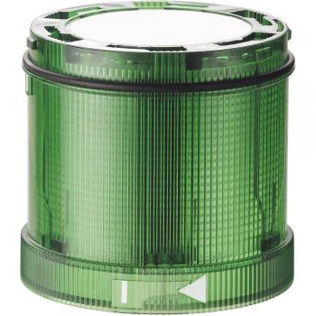 Elemento luminoso LED verde intermitente y fijo KombiSIGN 72, Ø 66mm, alimentación 24 V