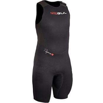 Gul 2018 Response 3/2mm Flatlock Short John Black RE5304-B4 Sizes- - Medium Tall