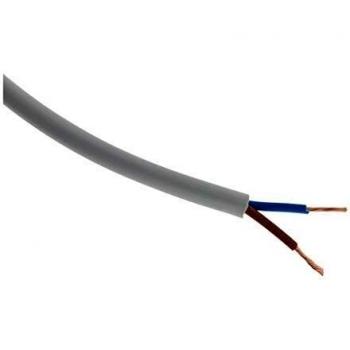 Cable de alimentación eléctrico HO5VV-F 2x1,5mm² 25m Gris