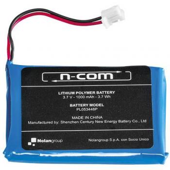 Batería de iones de litio N-Com para intercomunicador B1 compatible con cascos N43, N71, N85, N86, N90, N91 y N103
