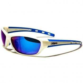Xloop Gafas de Sol Deporte - Ciclismo - Mtb - Esquí - Running - Tenis - Moto - Moda / Mod. Cobalt Blanco Azul