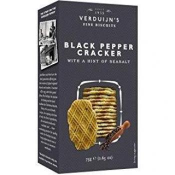 Verduijn ´s - Crackers con pimienta y sal 75 g - Caja de: 12 unidades