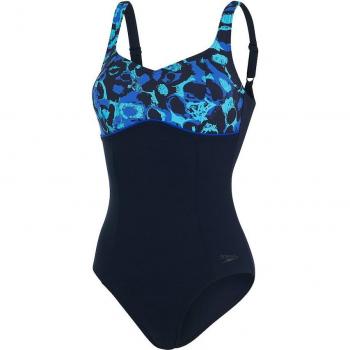 Speedo - Bañador de mujer de natación ContourLustre Printed Shaping 1PC