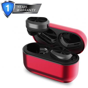 XIAOWU Auricular Bluetooth, Bluetooth 5.0 inalámbrico Inteligente IPX5 Impermeable súper Mini estéreo en la Oreja Auricular con micrófono para iPhone Samsung y Todos los teléfonos Inteligentes