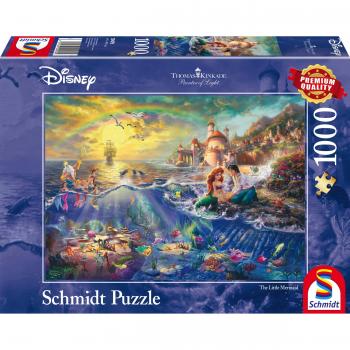 Schmidt Spiele 59479 Thomas Kinkade Disney The Little Mermaid Jigsaw Puzzle, Multi-Colour