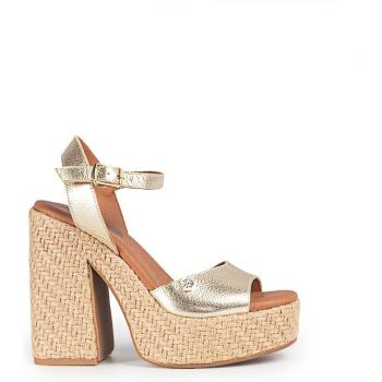 Sandalia Popa Monsul Laminado Oro Galaxy de Mujer