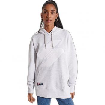 Sudadera Oversize con Capucha Superdry Code Logo Mujer Ice Marl M-L