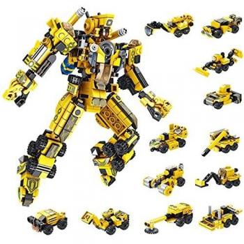 TINIBOLT Robot Juguetes de Construcción , 25-in-1 Stem Ingeniería Bloques de Construcción para 6 7 8 9 10 11 años Niños y Niñas,573 PCS
