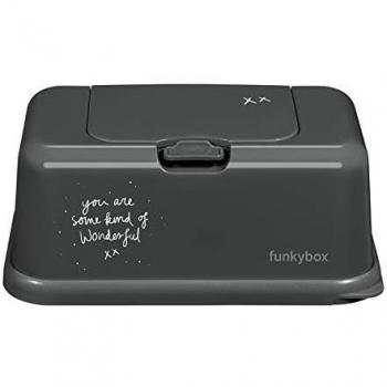 Caja para Toallitas Gris Oscuro Wonderful