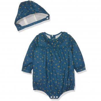 Gocco Conjunto Popelín, Unisex Bebé, Verde