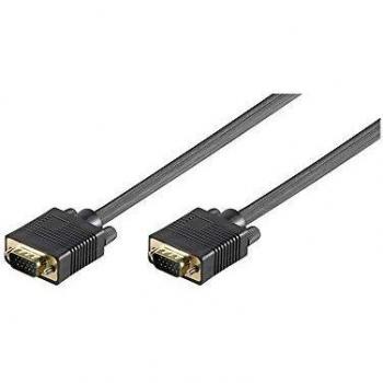 Cable VGA 0.8m Full HD, conector macho-macho, dorado