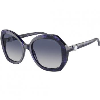 Giorgio Armani AR 8180 Tortoiseshell Women's Sunglasses Acetate Blue Grey Pilot Normal Shaded