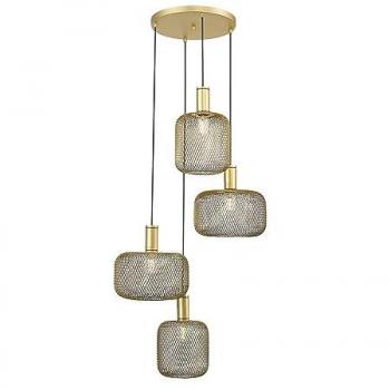 Lámpara Colgante Circular Osiris Schuller Oro 4xE27 Ø58cm