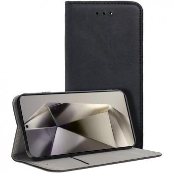 Funda Flip Cover Tipo Libro Liso Negro para Samsung Galaxy S24 Ultra