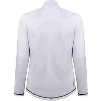 Dare 2b Lowline Core Stretch Warm Backed Quick Drying Half Zip Ski & Snowboard Active Fleece Layer Capa Intermedia elástica, Mujer, Blanco, 46