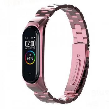 Correa de Acero Rosa para Xiaomi Mi Band 4 / 3