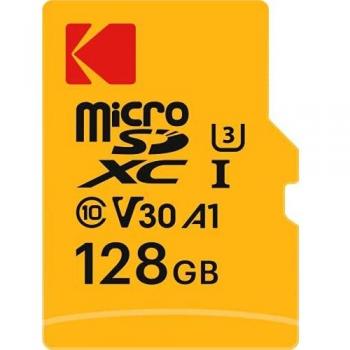 Tarjeta de Memoria Micro SD 128GB Kodak UHS-I U3 V30 A1 Ultra con Adaptador