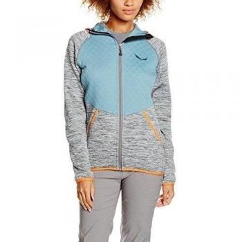 Salewa Frea Quilt Pl W Fz Hdy - Sudadera para mujer, color gris, talla 48/42