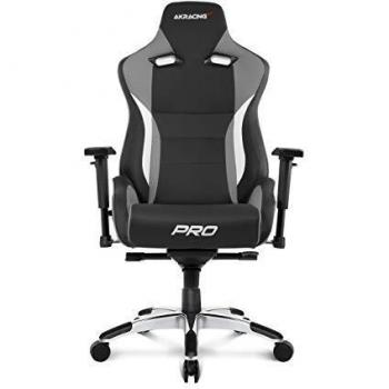 AKRacing Masters Series Pro - Silla Gaming Profesional, Color Gris y Negro