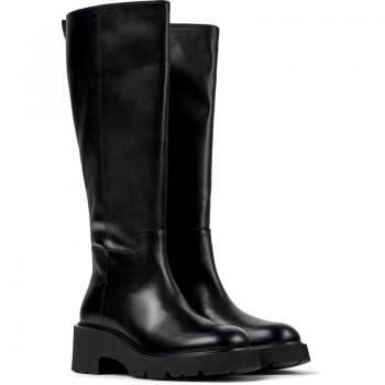 Botas de mujer Camper K400659-001 Milah altas lisas color negro en materiales de calidad