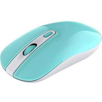 cimetech Ratón Inalámbrico, Ultra Delgado Silencioso Ratón, Ratón de Viaje Portátil 2.4G con Receptor Nano, para Computadora Portátil, PC, Portátil, Computadora, Macbook