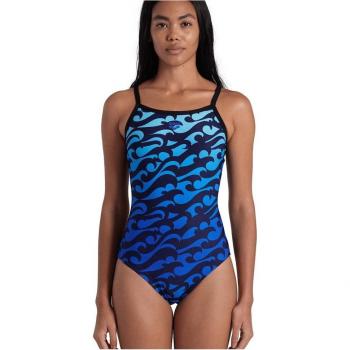 Bañador de mujer Arena Surfs Up Lightdrop Back