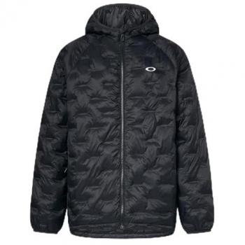 Chaqueta con capucha Oakley Drift O-Puff negra brillante, tamaño L, para hombre