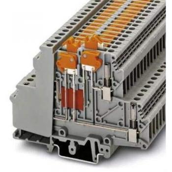 Phoenix Contact UDMTK 5-P/P Disconnect Terminal Block 10A, 4 Poles, Gray