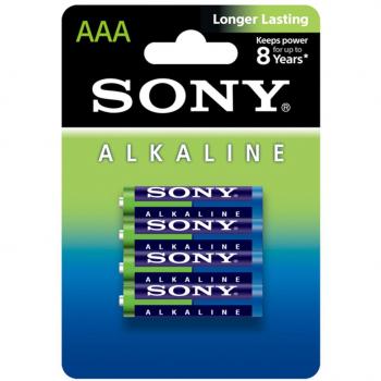 Sony 4-Pack AAA Alkaline Batteries (LR03/AM4L-B4D)