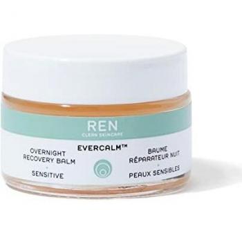 REN Clean Skincare Overnight Recovery Balm - Facial Moisturizer Proven to Hydrate Skin with Olive, Sunflower, Linseed and Almond Borage Oils - Cruelty Free Calming Balm, 30 ml