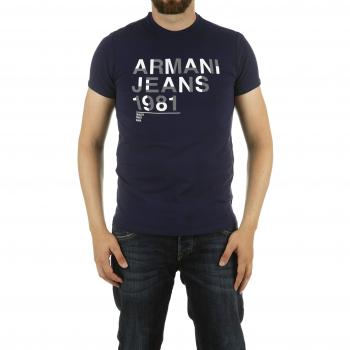 Armani Jeans Men's Blue Cotton T-Shirt Size XL