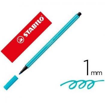 Rotulador stabilo acuarelable pen 68 azul cobalto 1 mm