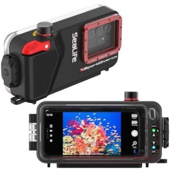 Carcasa Subacuática Sealife SportDiver Ultra para Smartphone - Buceo hasta 40 metros, Fotografía Impermeable, Controles de Cámara Accesibles, Alarmas de Fugas