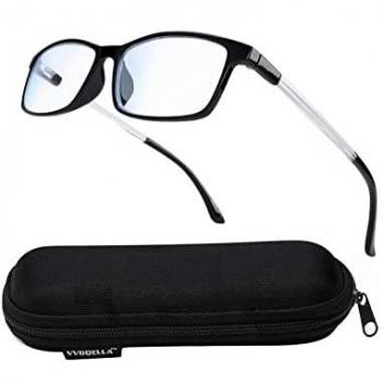 VVDQELLA Gafas Presbicia Hombre/Mujere Montura en TR90 Lentes Premium y Rectangular Anti Luz Azul Contra UV Gafas Lectura 2.25 para PC, Smartphone, TV, Ligeras y Durable