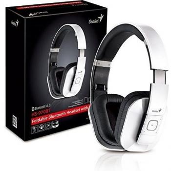 Genius Hs-970bt - Auriculares con Bluetooth, color blanco