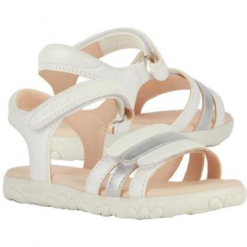 Sandalias planas para niña GEOX J SANDAL HAITI GIRL 27 Blanco