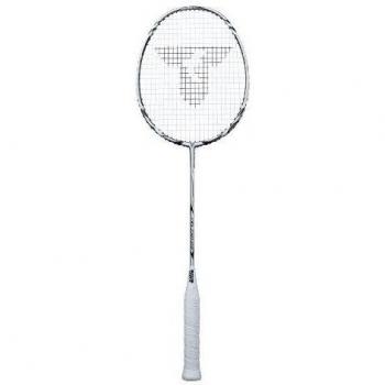 Talbot Torro 439510 Isoforce - Raqueta de badminton, color blanco y plateado