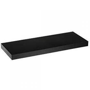 Estante de Pared de Madera MDF Negro de 60 cm - LOLAhome