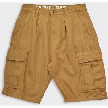 Alpha Industries Khaki Cargo Shorts for Men, Size 36