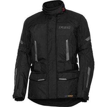 FLM Chaqueta de Moto con Protectores Chaqueta de Moto Damen Touren Textiljacke 3.0 Schwarz L, Damas, Tourer, Todo el año, Negro Mate