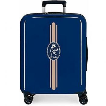 El Potro Galán Maleta de cabina Azul 40x55x20 cms Rígida ABS Cierre TSA 38.4L 2,9Kgs 4 Ruedas Dobles Equipaje de Mano