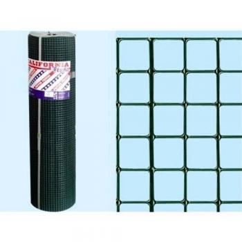 Malla Galvanizada y Plastificada Verde California 12x12 mm, Altura 100 cm, Rollo de 10 m