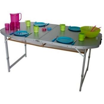 Eurotrail Mesa de camping Crouzet 150x80 cm
