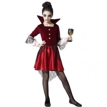 Disfraz de Vampiresa Roja para niña 3-4 años