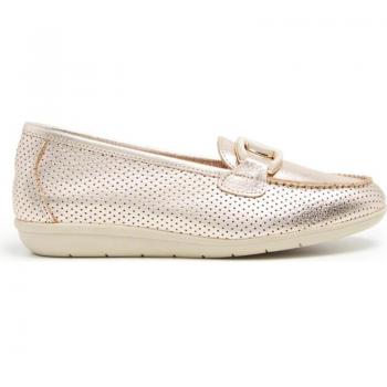Zuecos 24 Horas 25973 para mujer en color dorado, Zapatos de Mujer 24 HORAS MOCASIN CONFORT 4 HRS PARA MUJER 25973 COLOR JAZMIN