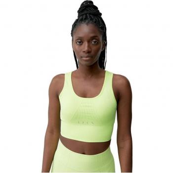Top de mujer Urdhva Lime Bright - Alta Sujeción - Protección Solar UPF+40 - Sin Costuras