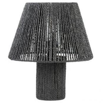Lámpara de mesa Romimex Negro Cuerda 22 x 36 x 22 cm