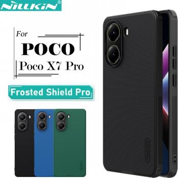 Nillkin Super Frosted Shield Pro Hard PC+TPU Shockproof Case for Xiaomi Poco X7 Pro Black
