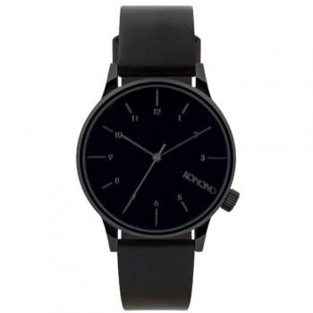 Komono Men's Gunmetal Gray Analog Leather Watch - Water Resistant 3 ATM (Model KOM-TRW2264)