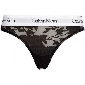 Calvin Klein - Tangas - para Mujer Negro Floral Burnout Black M